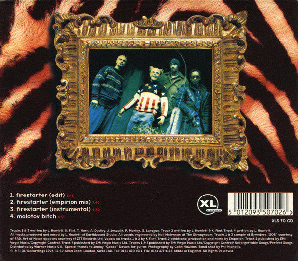 The Prodigy : Firestarter (CD, Single, Dig)