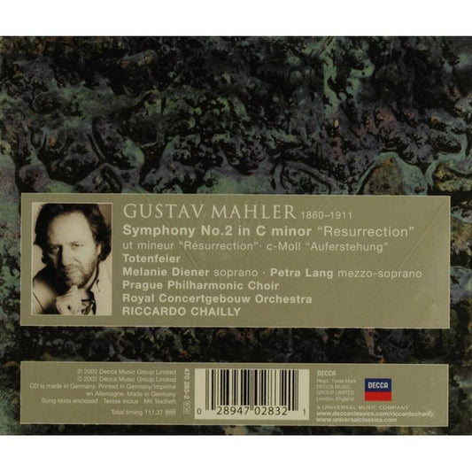 Gustav Mahler - Melanie Diener •  Petra Lang •  Concertgebouworkest •  Riccardo Chailly : Symphony No. 2 / Totenfeier (2xCD, Album)