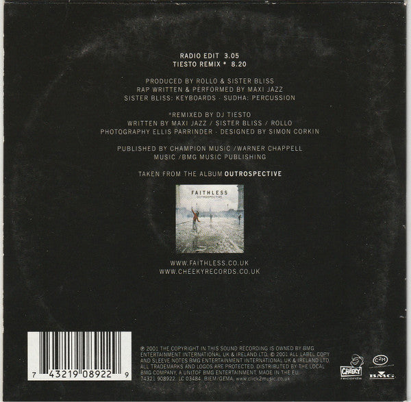 Faithless : Tarantula (CD, Single)