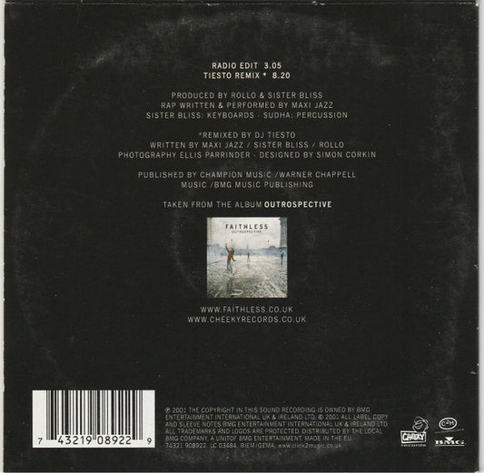 Faithless : Tarantula (CD, Single)