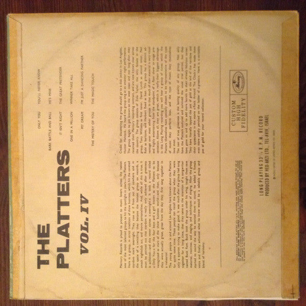 The Platters : The Platters Volume IV (LP)