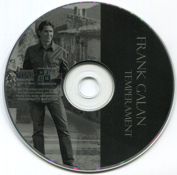 Frank Galan : Temperament (CD, Album)