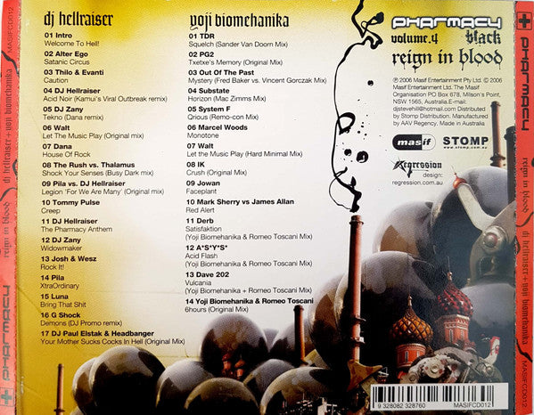 Yoji Biomehanika / DJ Hellraiser : Pharmacy Volume 4: (Black) Reign In Blood (2xCD, Mixed)