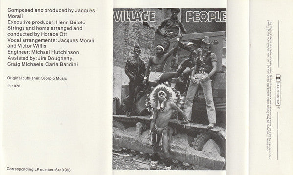 Village People : Cruisin' (Cass, Album, P/Mixed)