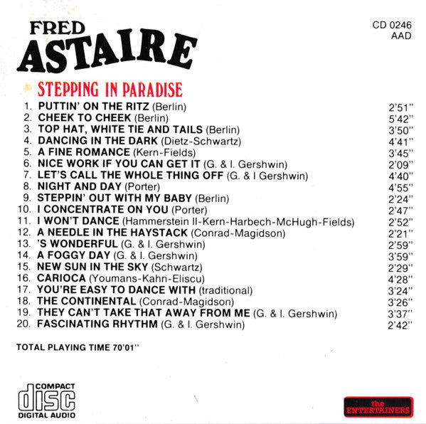 Fred Astaire : Stepping In Paradise (CD, Comp)