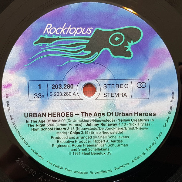 Urban Heroes : The Age Of Urban Heroes (LP, Album)