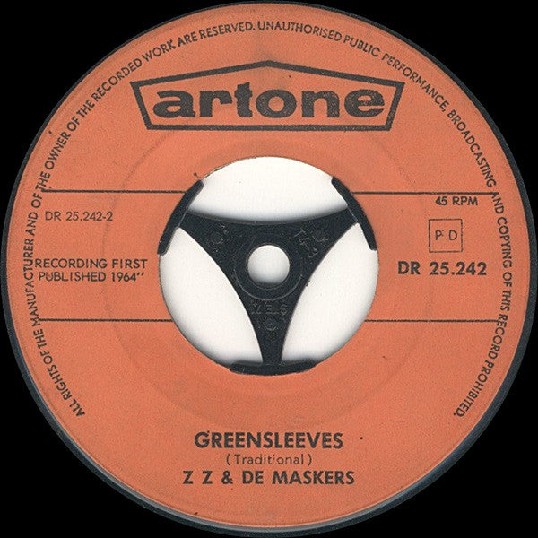 ZZ En De Maskers : Greensleeves (7")