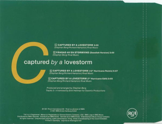 Carola (3) : Captured By A Lovestorm (CD, Maxi)