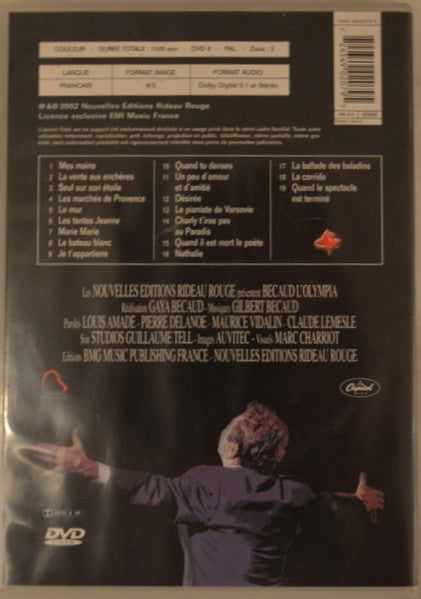 Gilbert Bécaud : L'Olympia - Spectacle Rouge (DVD-V, PAL, 5.1)