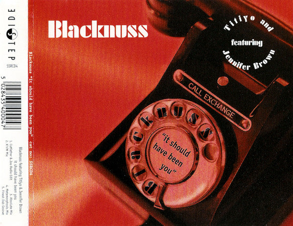 Blacknuss : It Should Have Been You (CD, Single)
