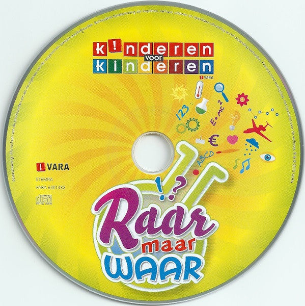 Kinderen voor Kinderen : Raar Maar Waar (CD, Single, Promo)