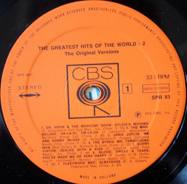 Various : The Greatest Hits Of The World - 2 (LP, Comp)