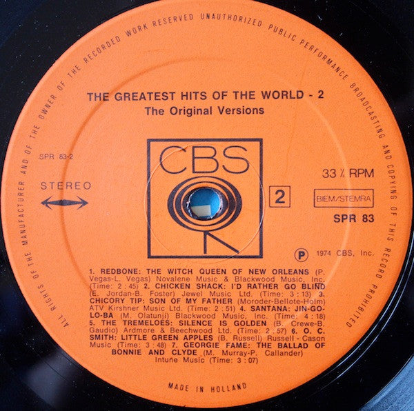Various : The Greatest Hits Of The World - 2 (LP, Comp)