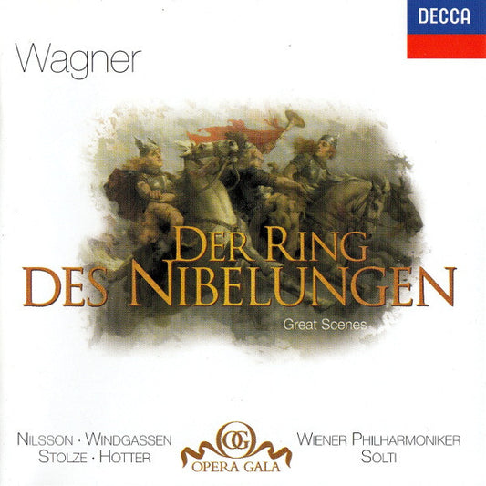 Richard Wagner - Birgit Nilsson, Wolfgang Windgassen, Gerhard Stolze, Hans Hotter, Wiener Philharmoniker, Georg Solti : Der Ring Des Nibelungen - Great Scenes (CD, Comp, RE)