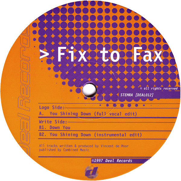 Fix To Fax : You Shining Down (12")
