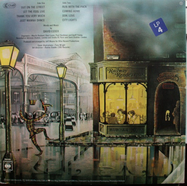 David Essex : Out On The Street (LP, Album, Gat)