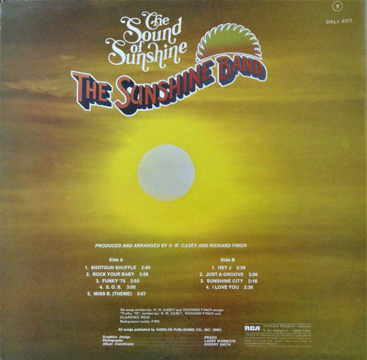 The Sunshine Band : The Sound Of Sunshine (LP, Album)