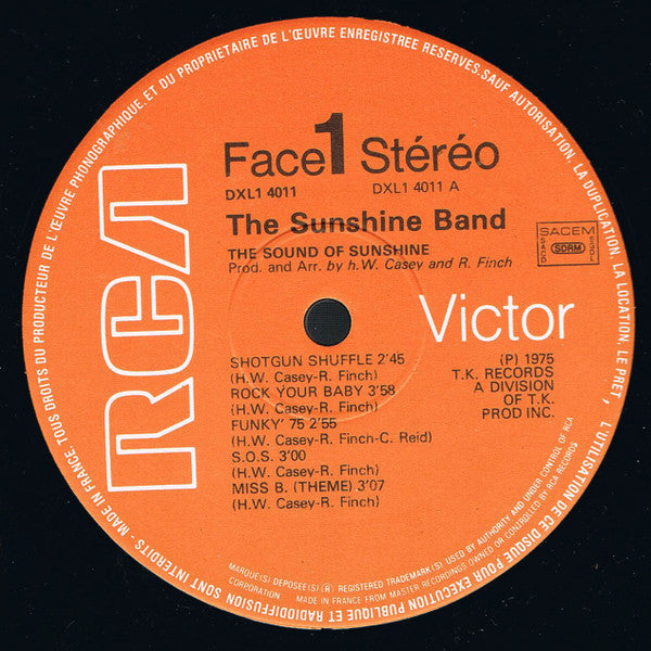The Sunshine Band : The Sound Of Sunshine (LP, Album)
