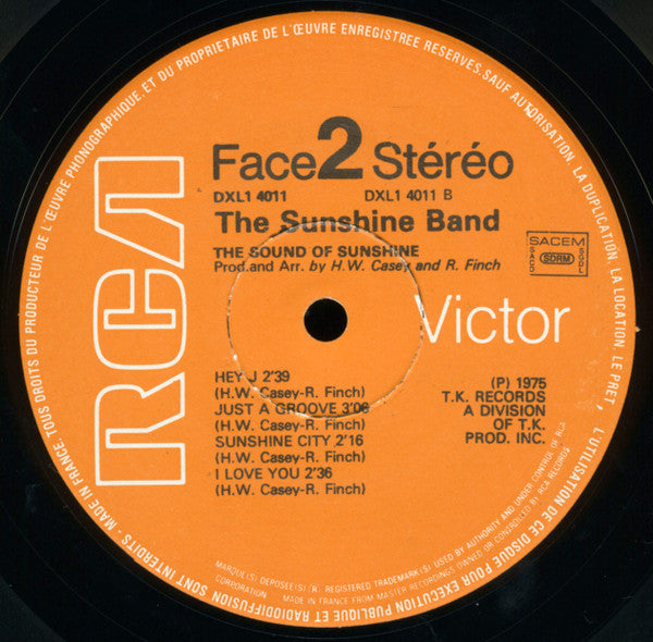 The Sunshine Band : The Sound Of Sunshine (LP, Album)