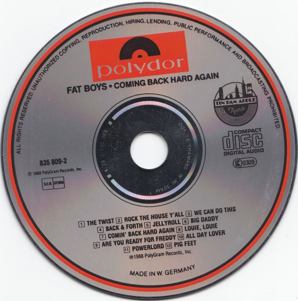 Fat Boys : Coming Back Hard Again (CD, Album)