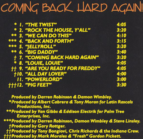 Fat Boys : Coming Back Hard Again (CD, Album)