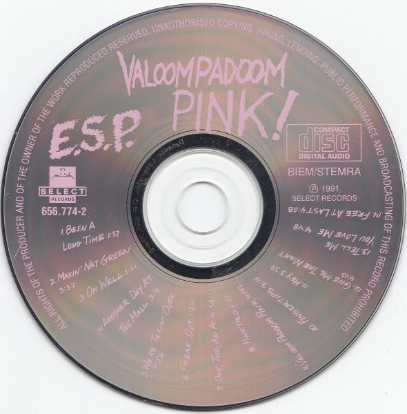 E.S.P. (3) : Valoompadoom Pink! Or Something Else Off The Wall (CD, Album)