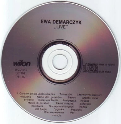 Ewa Demarczyk : Live (CD, Album, RE)