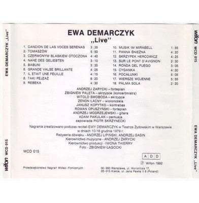Ewa Demarczyk : Live (CD, Album, RE)