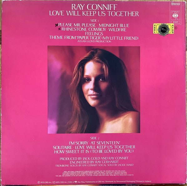 Ray Conniff : Love Will Keep Us Together (LP, Album)