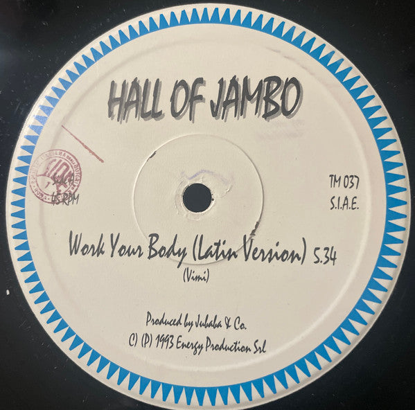 Hall Of Jambo : Work Your Body (12")
