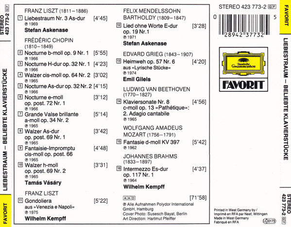 Various : Liebestraum (CD, Comp)