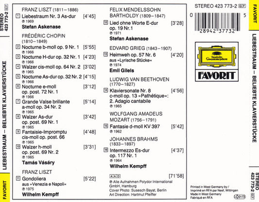 Various : Liebestraum (CD, Comp)