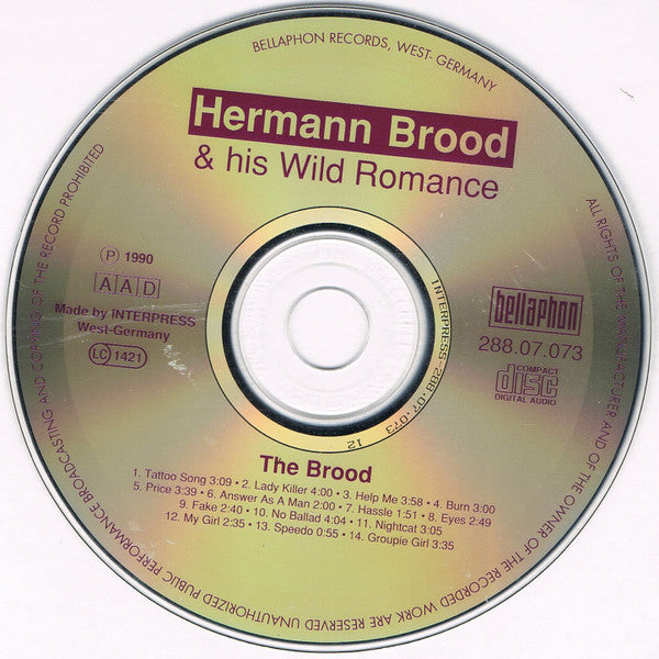 Herman Brood & His Wild Romance : The Brood (CD, Album, RE)
