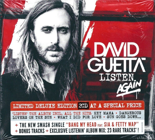 David Guetta : Listen Again (CD, Album, RE + CD, Mixed + Dlx, Ltd, Mixed)