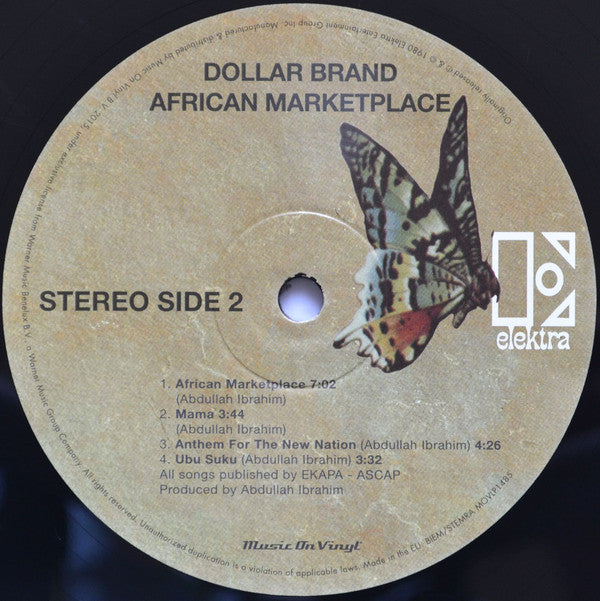 Dollar Brand : African Marketplace (LP, Album, RE, 180)