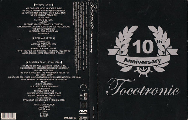 Tocotronic : Tocotronic 10th Anniversary (DVD, Comp + CD, Comp + Dig)