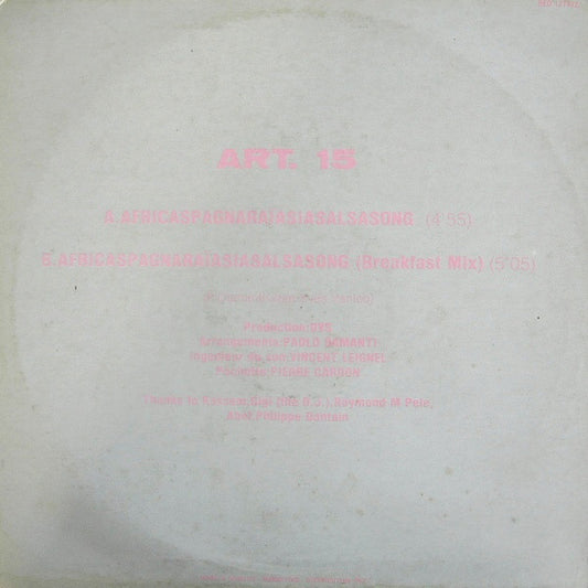 Art. 15 : Africaspagnaraiasiasalsasong (12")