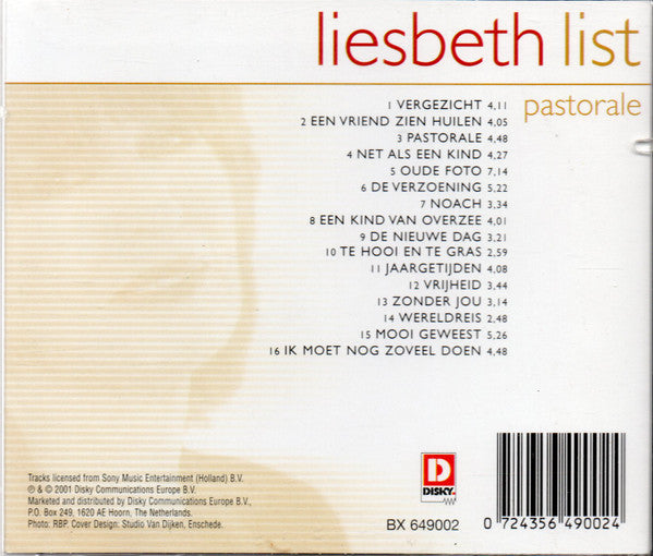 Liesbeth List : Pastorale (CD, Comp)