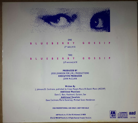 Ta Mara & The Seen : Blueberry Gossip (CD, Single, Promo)