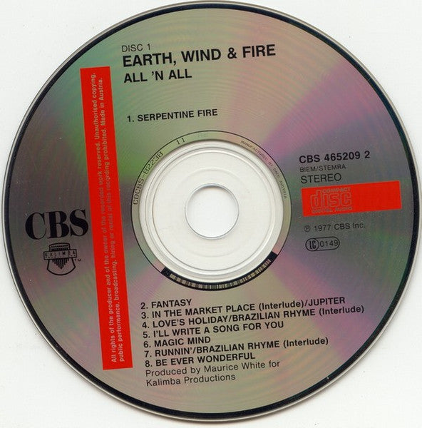 Earth, Wind & Fire : All 'N All + Spirit (2xCD, Comp)