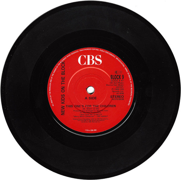New Kids On The Block : This One's For The Children (7", Single, Ltd, Sti)