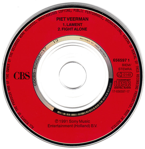 Piet Veerman : Lament (CD, Mini, Single)