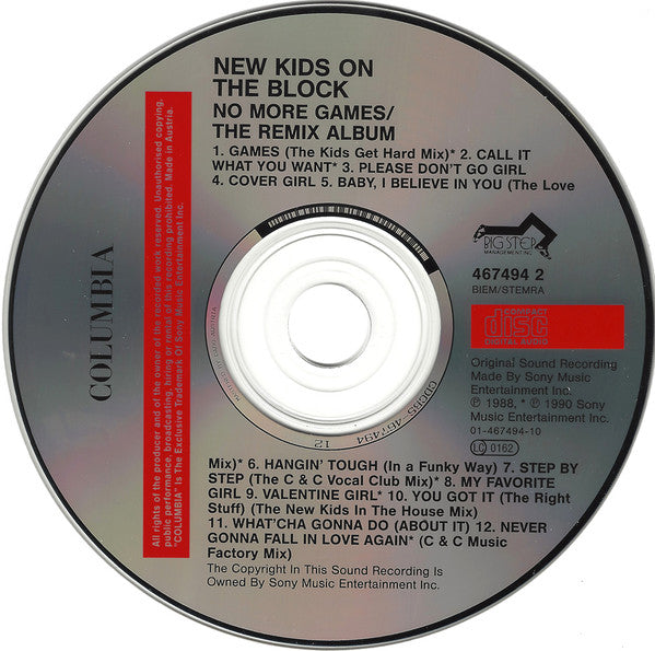 New Kids On The Block : No More Games / The Remix Album (CD, Album)