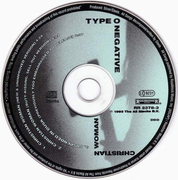 Type O Negative : Christian Woman (CD, Single, RE)
