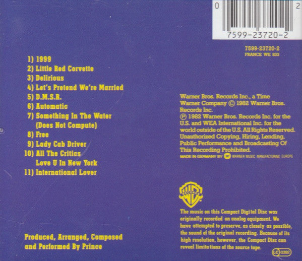 Prince : 1999 (CD, Album, RE)