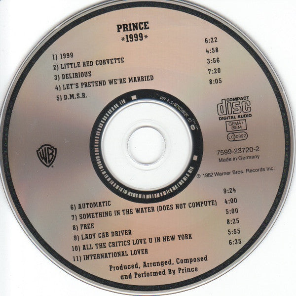 Prince : 1999 (CD, Album, RE)