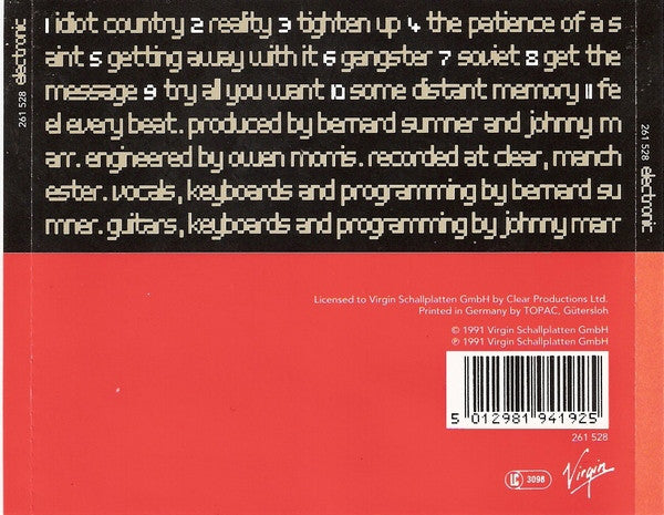Electronic : Electronic (CD, Album)