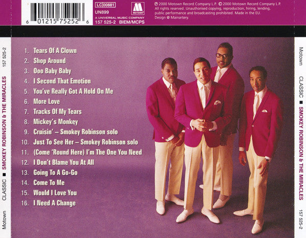 The Miracles : Classic (CD, Comp)