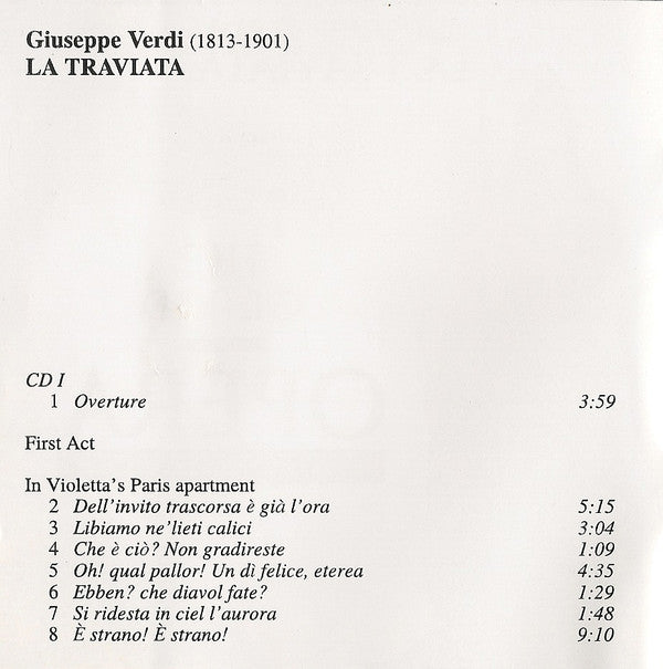 Giuseppe Verdi : La Traviata (2xCD)