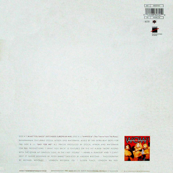Bananarama : I Want You Back (12", EP)